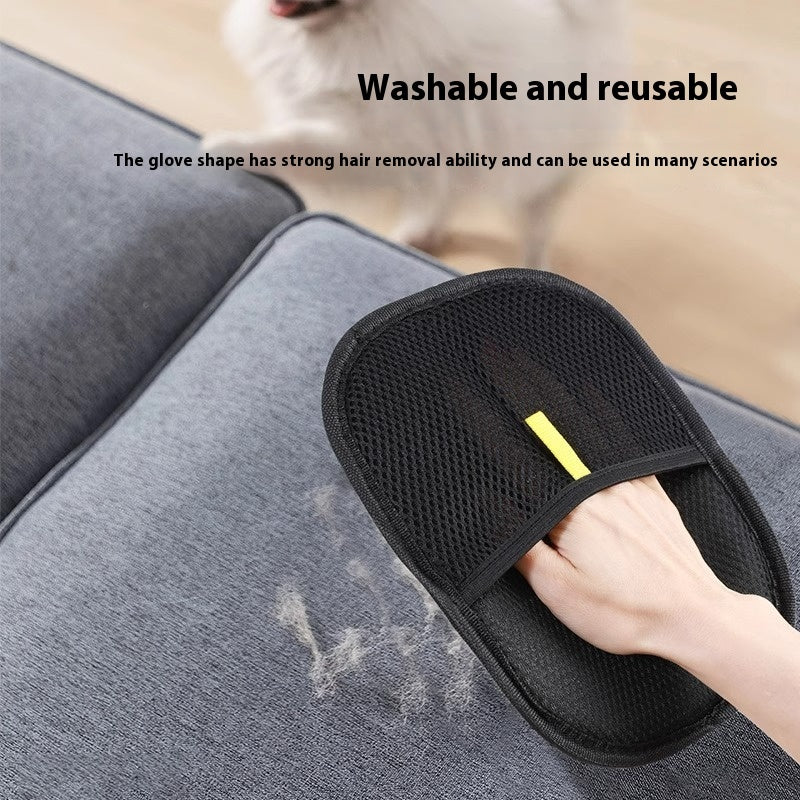 Pet Hair Remover Mitt Pet Hair Remover Gloves Deshedding Brush Glove For Dog Cat Rabbit With Long Short Curly Hair Velareskin